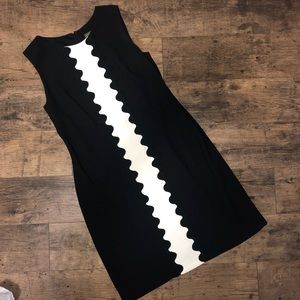 Basic Black and White Dress